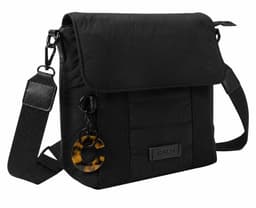 Cartera Bandolera Mujer Bambi Con Tapa Negro Calu