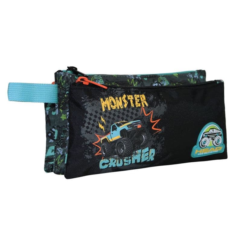 Estuche Infantil Nino Celerio Monster Truck Negro Head