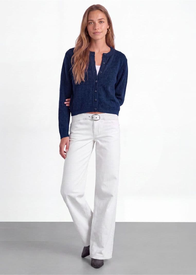 Pantalon Cinturon Pretina Blanco Mujer Raindoor 44