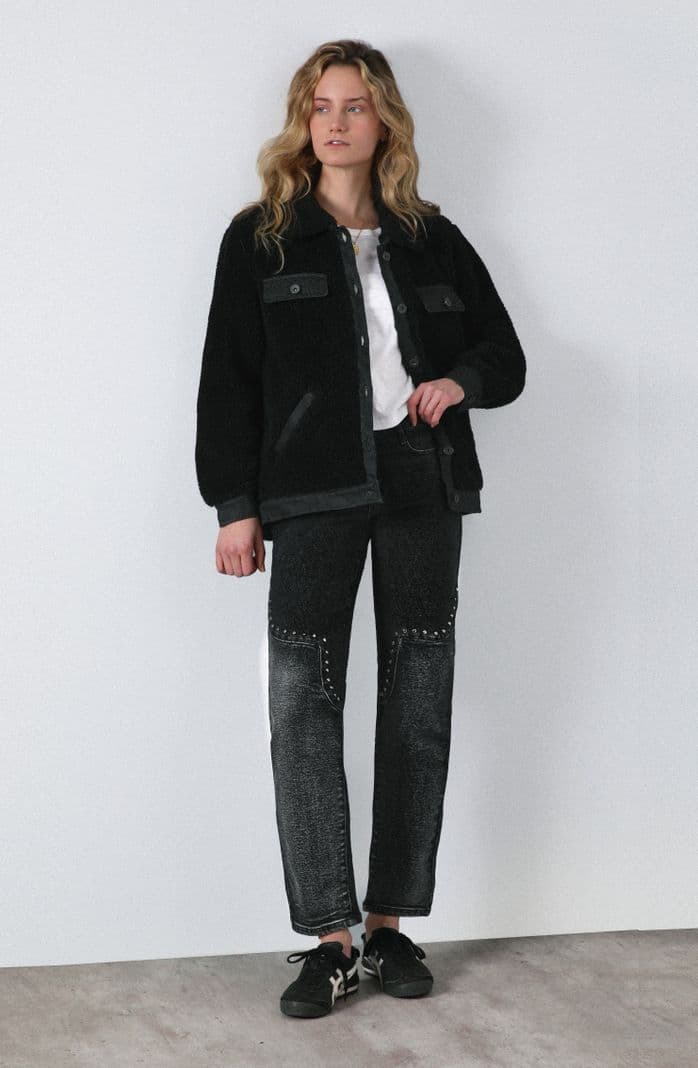 Pantalon Mom Slim Nuria Negro R Mujer Raindoor 34