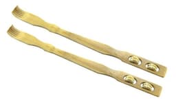 Pack De 2 Rasca Espalda Madera Bambu Con Masajeador Rascador