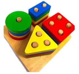 Juego Mini Dificultad Montessori Encaje Motricidad Amarillo