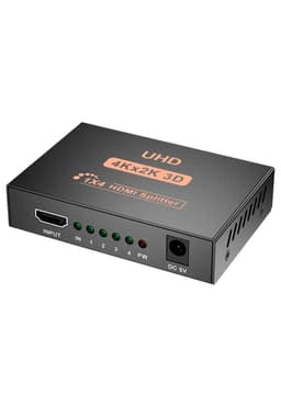 Spliter HDMI 4K 3D High Speed Pro de 4 Salidas Sin LAG HD04 Negro