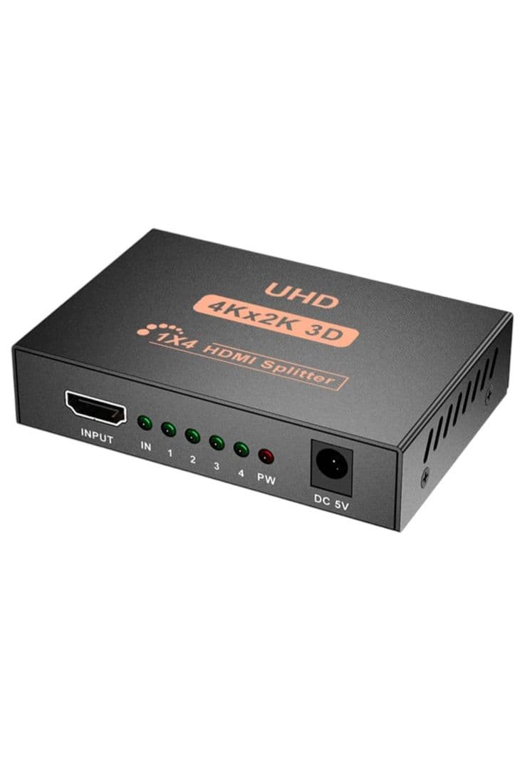 Spliter HDMI 4K 3D High Speed Pro de 4 Salidas Sin LAG HD04 Negro