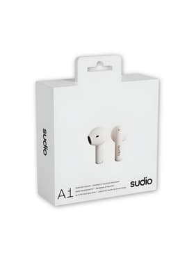 Audifonos Sudio Premium Line Earphones A1 TWS MIDNIGHT WHITE Blanco