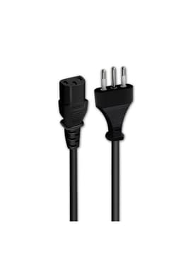 Cable de Poder PC y Electrodomesticos de 3 Metros 10A /220V Negro