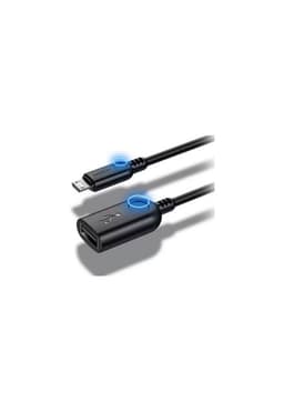 Cable De Datos OTG Micro USB A USB Hembra 2.0 Rock Rcb0604 Negro