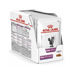 Royal Canin Pouch Renal Gato 85g | Pack 12 Sobres Blanco 10