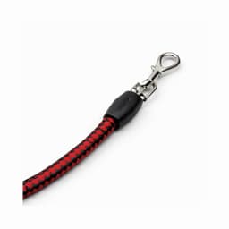Correa Perro Cuerda Redonda Cuero 120 cm Resistente Rojo 10