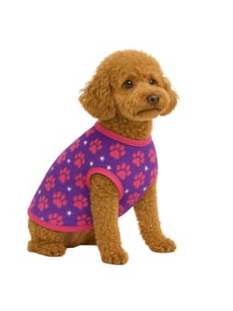 Capa Polar Perro M 35 cm Abrigo Invierno Shih Tzu Rosado 10