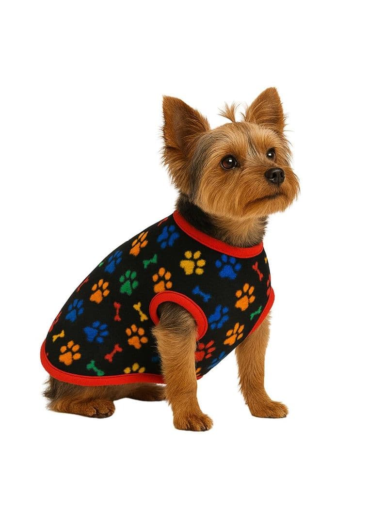 Capa Polar Perro XS 25 cm Abrigo Invierno Chihuahua Negro 10