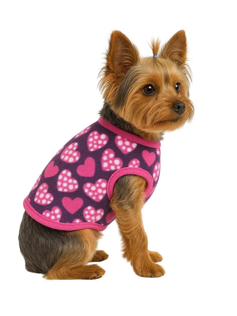 Capa Polar Perro XS 25 cm Abrigo Invierno Chihuahua Rosado 10