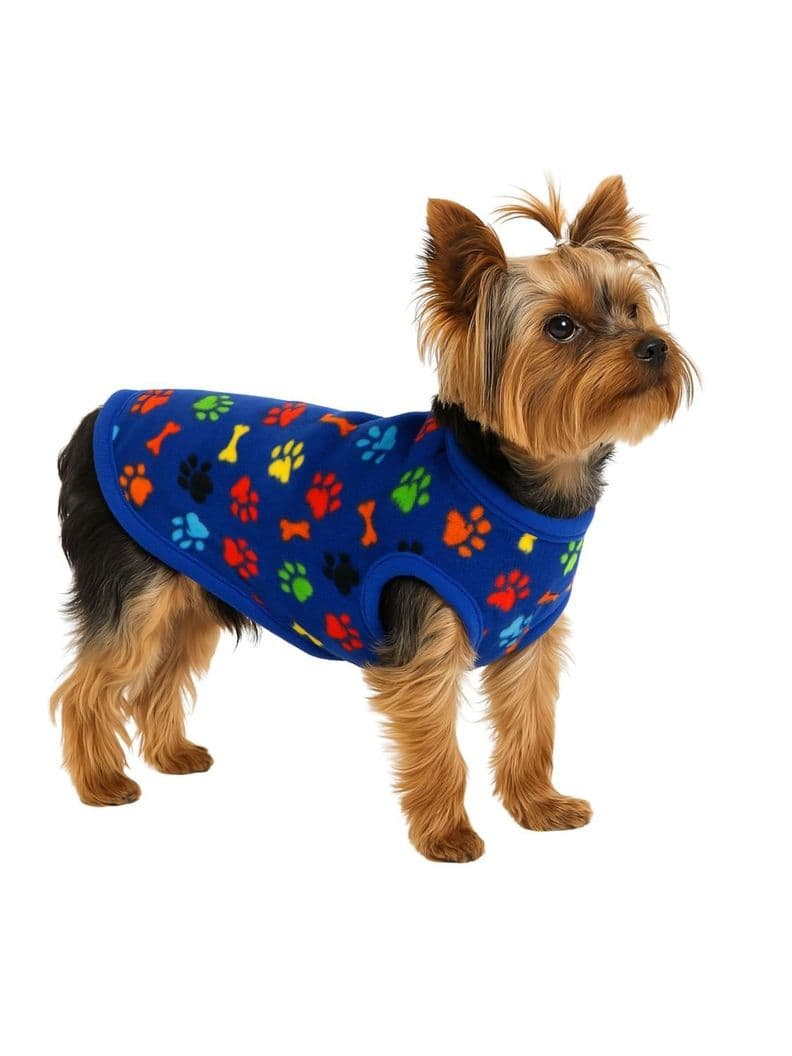 Capa Polar Perro XS 25 cm Abrigo Invierno Chihuahua Azul 10