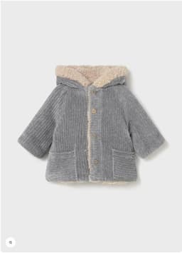 Abrigo reversible Gris 6 A 9 Meses