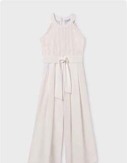 Mono largo combinado chicas Blanco 14 anos