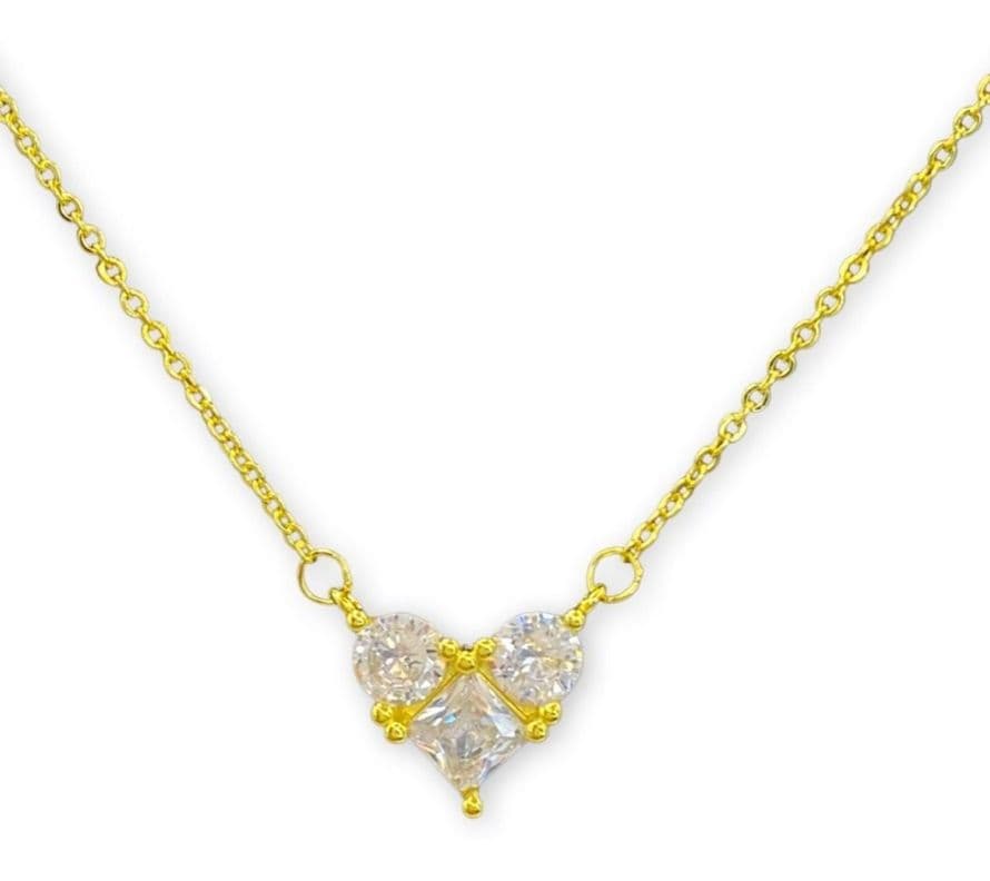 Collar Perlas Hojitas Juvenil Plata S925 Bano Oro