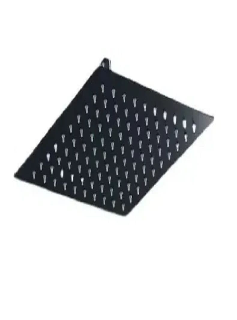 Plato De Ducha Acero Inoxidable Cuadrada 25cm Negro Taumm Negro Mate