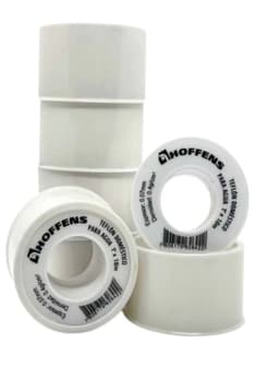 Pack 5 Cintas Teflon Hoffens 1 Pulgada X10 Metros Sello Agua