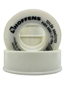 Cinta Teflon Hoffens 1/2 X 10 Metros Sello Hermetico Agua