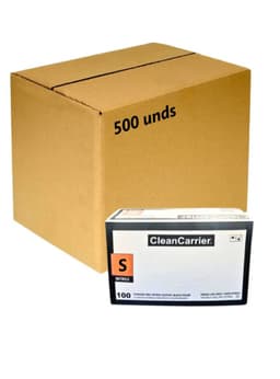 Guantes Nitrilo Negro S/polvo Talla S Cleancarrier 500 Unid