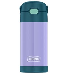 Thermos Botella Liquido Bombilla Acero Inoxidable Lila 355ml