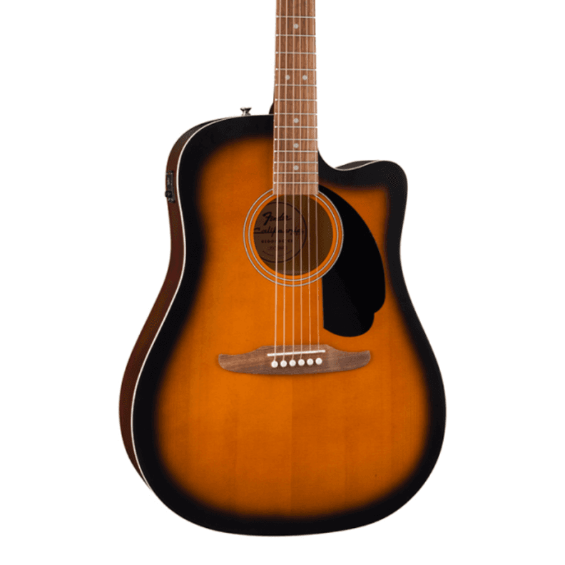 Guitarra Acustica Fender California Debut CE Sunburst Cafe Espejado Dorado