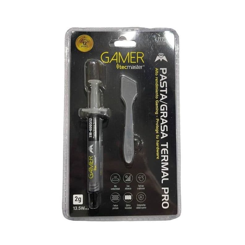 Pasta Termica Disipadora Pro 2g Alto Rendimiento Tecmaster Negro