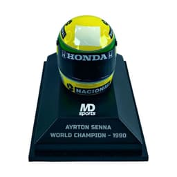 Casco Formula 1 Ayrton Senna 1990 Minichamps 1 8 Amarillo