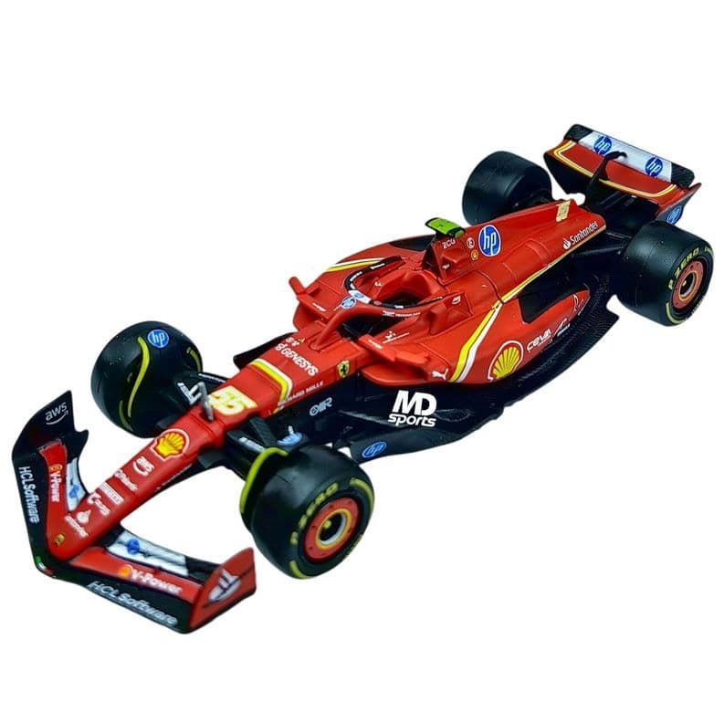 Auto F1 Ferrari SF 24 2024 55 Carlos Sainz Caja Normal Burago 1 43 Rojo