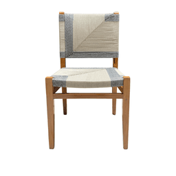 Silla Jovisna Madera Teca y Cuerda Nautica Beige 95 CM