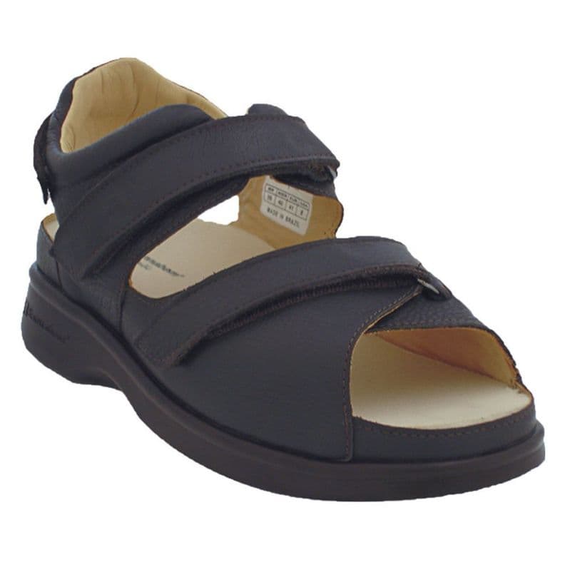 Sandalia para diabetico color negro-Talla 45-Sannabem Cafe