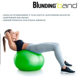 Balon De Ejercicio Con Bombin 65 Cm-Blunding Verde