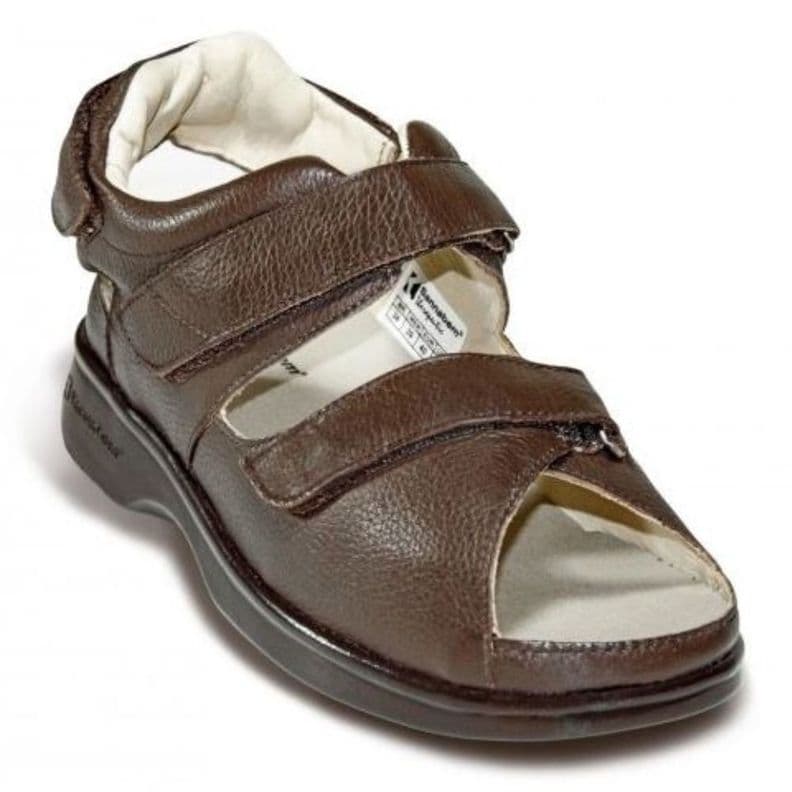 Sandalia para diabetico -Color Marron-Talla 34-Blunding Cafe