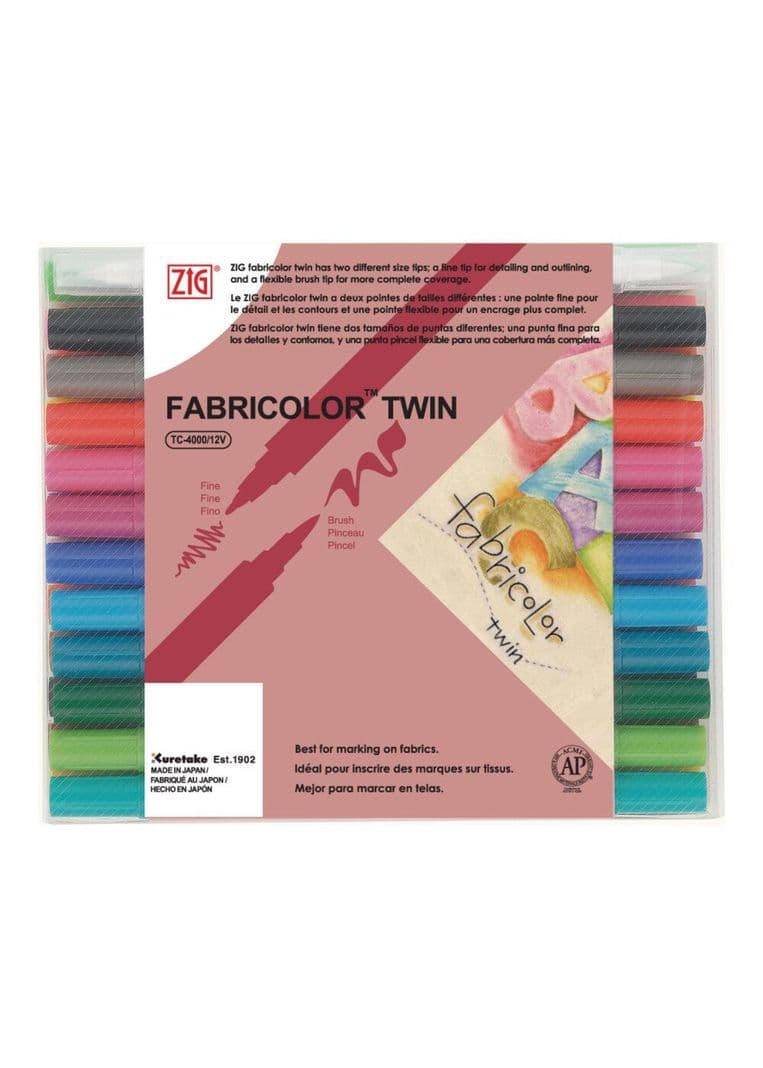 ZIG Fabricolor Twin 24 Set