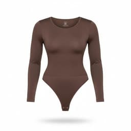 Body Moldeador Manga Larga Colales 3XL 4XL Cafe Marron