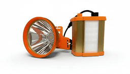 Focos Para Cazar 500w Led Recargable Linterna Cabeza Potente Naranjo