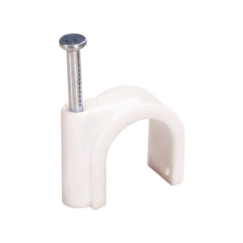 GRAPA PARA CABLE BLANCO 4MM 100PCS/SET UYU