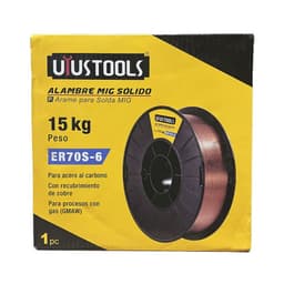 ALAMBRE MIG SOLIDO ER70S-6 0.8MM 15KG UYU