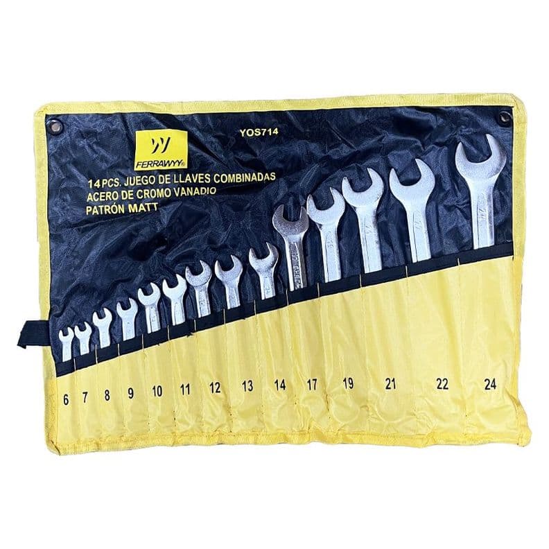 LLAVE COMBINADA SET X14 FERRAWYY