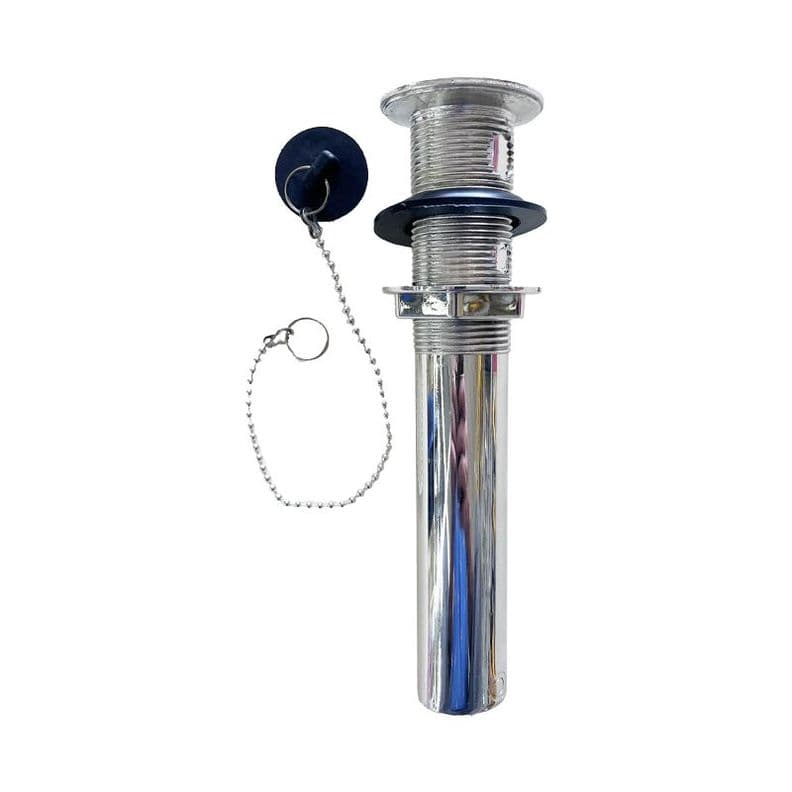 DESAGUE LAVAMANO PLASTICO CON TUBO CROMADO 1 1/4" FERRAWYY