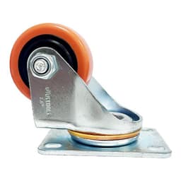 RUEDA INDUSTRIAL PVC/NARANJO 80KG 2.5'' UYU