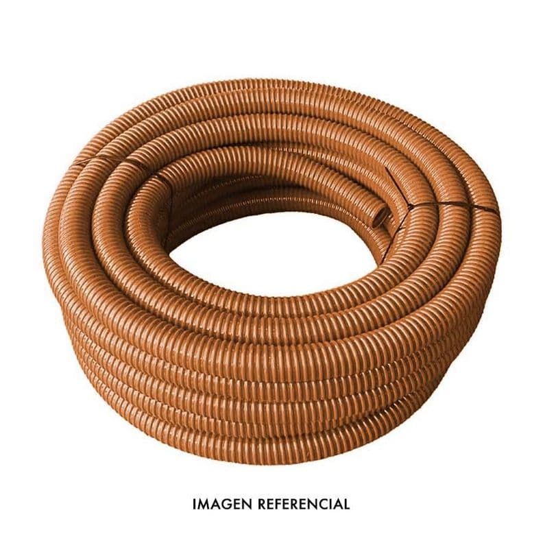 MANGUERA ESPIRALADA NARANJO PARA MOTOBOMBA 75MMX30M FERRAWYY