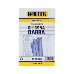 SILICONA BARRA 30x0.7cm TRANSPARENTE WALTEK