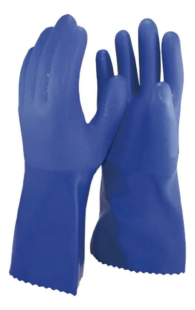 Guante Pvc Anti-grasa Faenas Carnicos Mecanica Pack X12