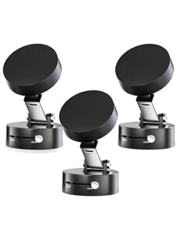 Set 3 Soportes Celular Magntico Succion Vacio Auto 360 Negro