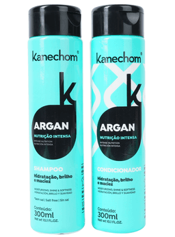 Kit Pack Shampoo + Acondicionador Argan Kanechom 600 Ml.