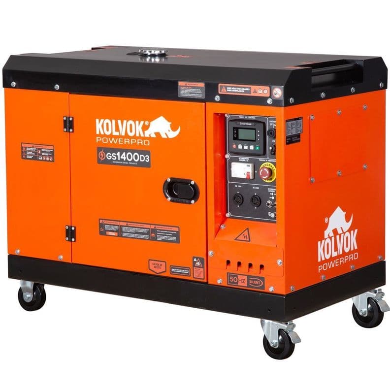 Generador Electrico Trif. Diesel 11.200W Naranjo