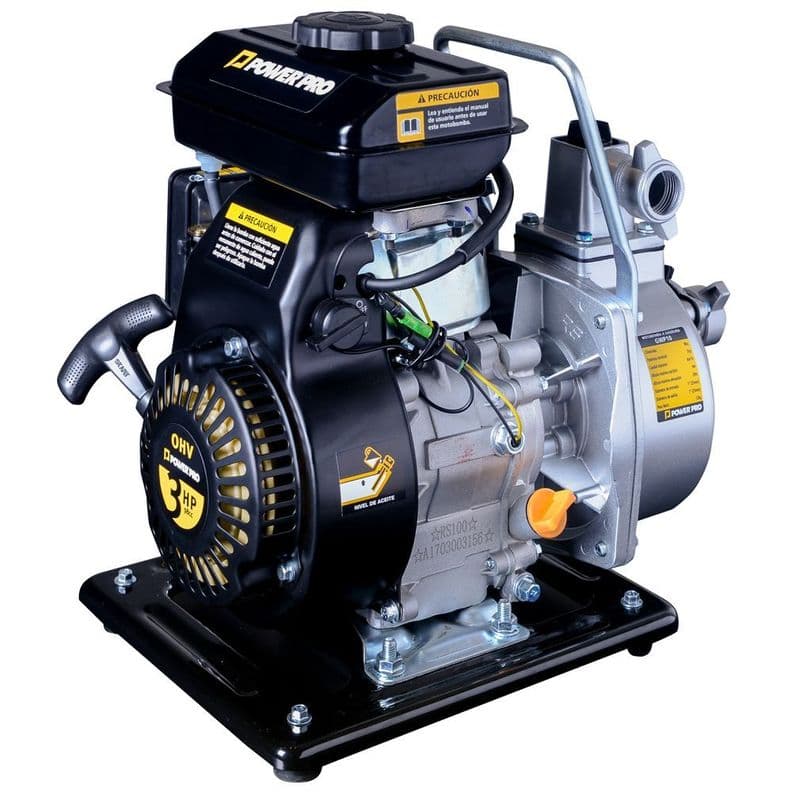 Motobomba Aguas Limpias 1" a Gasolina de 3HP Negro Metalico