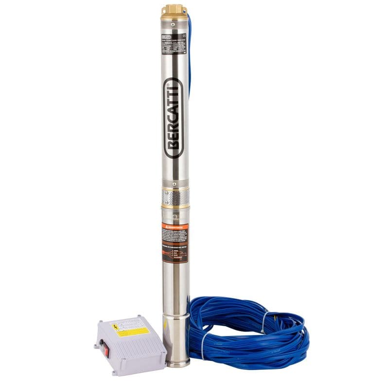 Bomba Sumergible Pozo 3" 0,75HP Gris