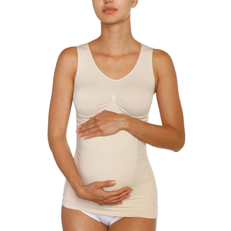 Camiseta Maternal Seamless 1093 Beige S-M